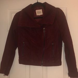 Maroon Bomber Jacket